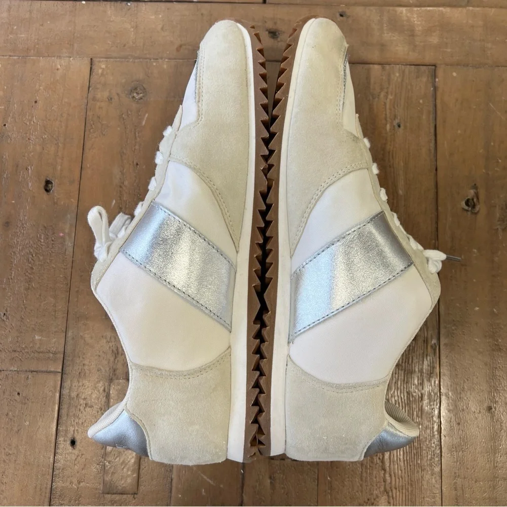 J. Crew - sneaker trainers metallic colorblock Metallic Silver - Size 9